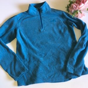 NORTH FACE QUARTER ZIP BLUE FLEECE PALE BLUE NORTH FACE Medium